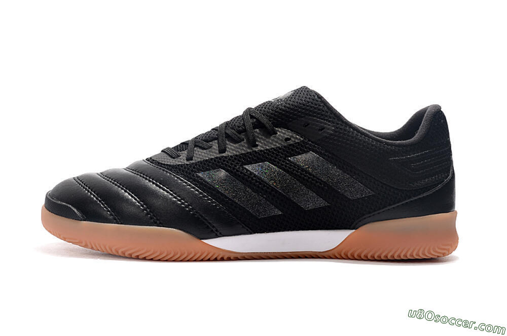 Adidas Copa Tango 20.1 IC Indoor & Futsal Soccer Shoes - Black/White/Brown 2