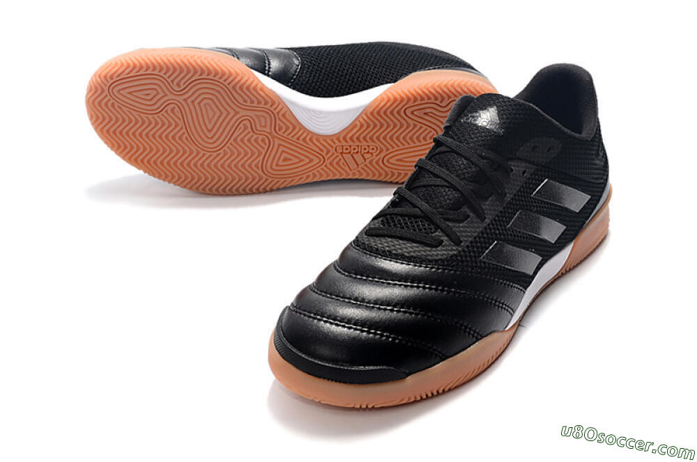 Adidas Copa Tango 20.1 IC Indoor & Futsal Soccer Shoes - Black/White/Brown 3