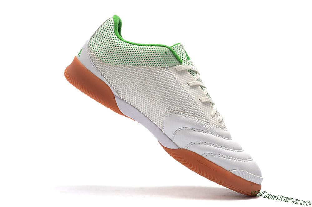 Adidas Copa Tango 20.1 IC Indoor & Futsal Soccer Shoes - White/Green/Brown 7