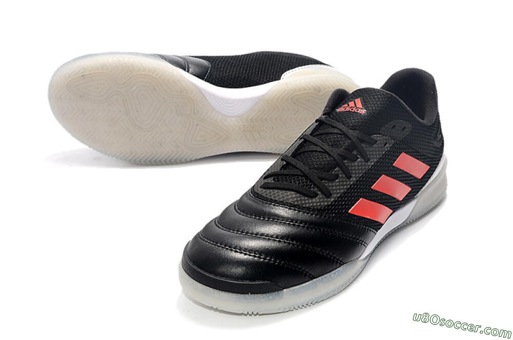 Adidas Copa Tango 20.1 IC Indoor & Futsal Soccer Shoes - Black/Red/White 3