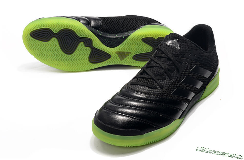 Adidas Copa Tango 20.1 IC Indoor & Futsal Soccer Shoes - Black/Yellow 3