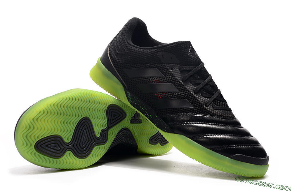 Adidas Copa Tango 20.1 IC Indoor & Futsal Soccer Shoes - Black/Yellow 5