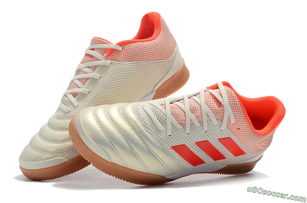 Adidas Copa Tango 20.1 IC Indoor & Futsal Soccer Shoes - White/Red 6