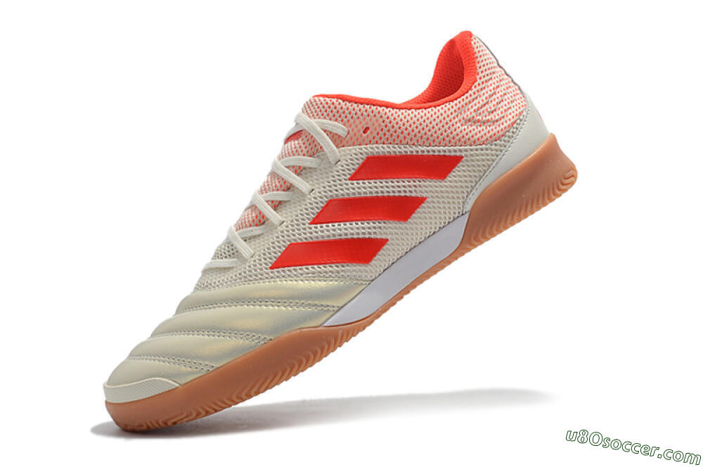 Adidas Copa Tango 20.1 IC Indoor & Futsal Soccer Shoes - White/Red 8
