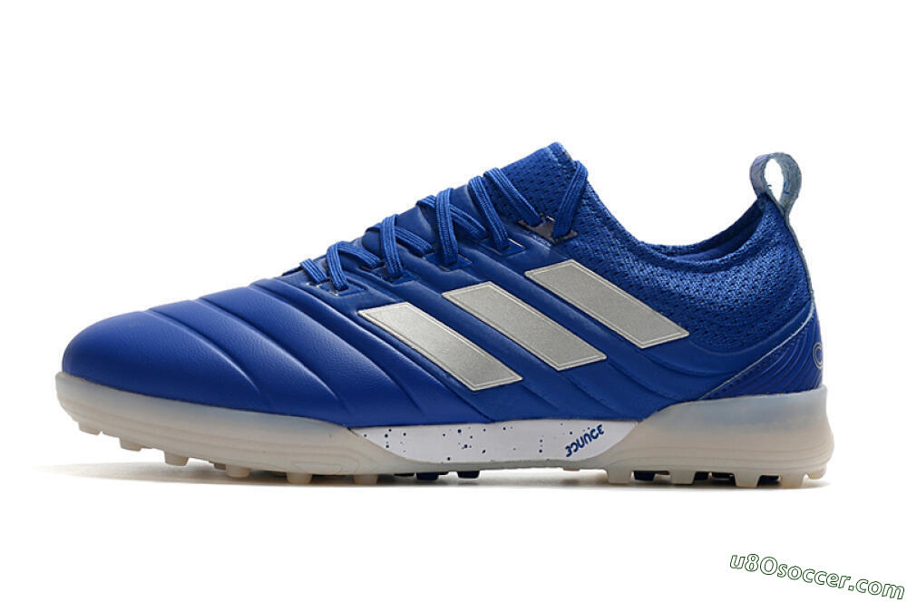 Adidas Copa Tango 20.1 TF Artificial Turf Soccer Shoes - Blue/Silver 2