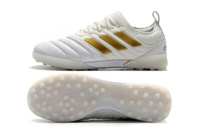 Adidas Copa Tango 20.1 TF Artificial Turf Soccer Shoes - White/Beige/Gold