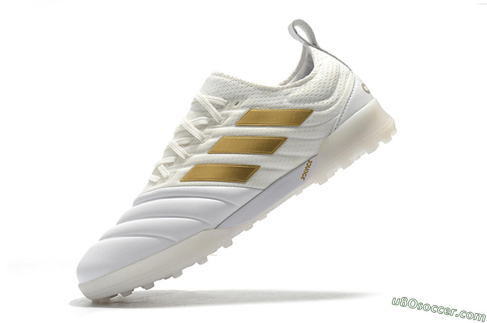 Adidas Copa Tango 20.1 TF Artificial Turf Soccer Shoes - White/Beige/Gold 8