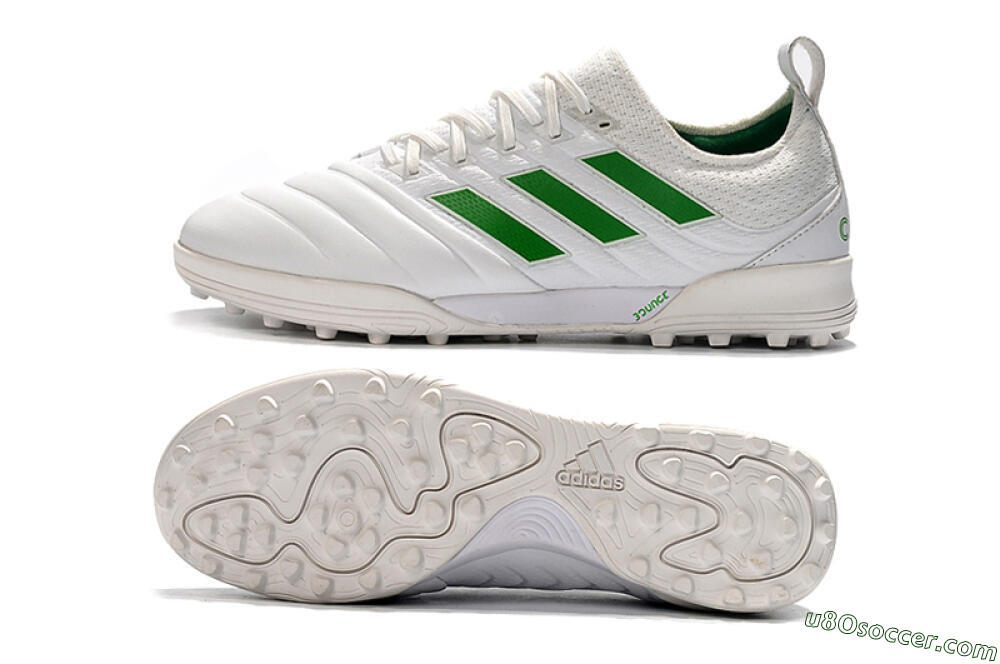 Adidas Copa Tango 20.1 TF Artificial Turf Soccer Shoes - White/Green 0