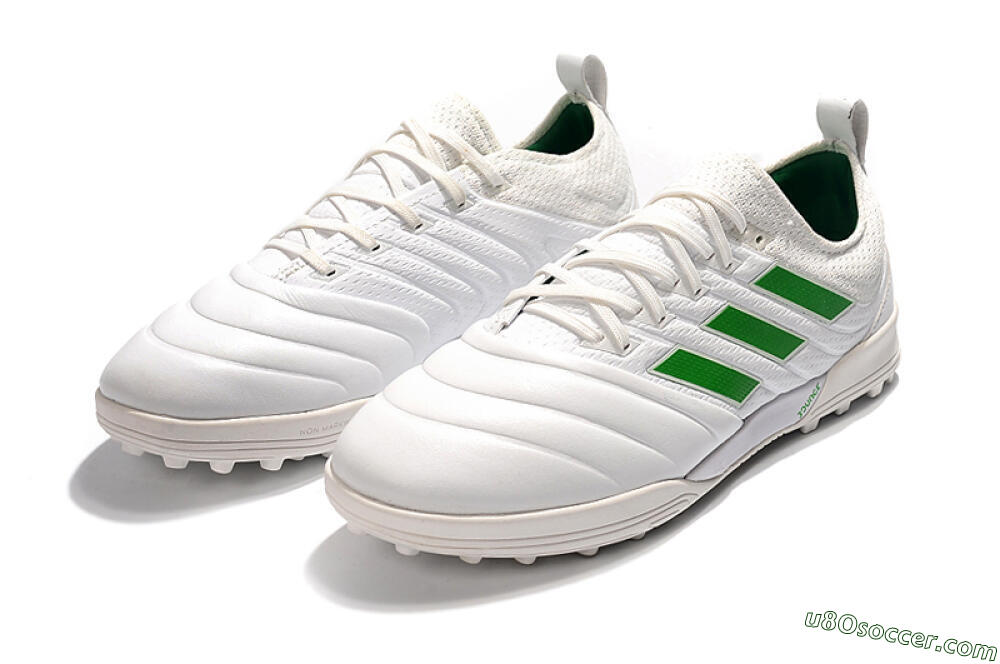 Adidas Copa Tango 20.1 TF Artificial Turf Soccer Shoes - White/Green 5
