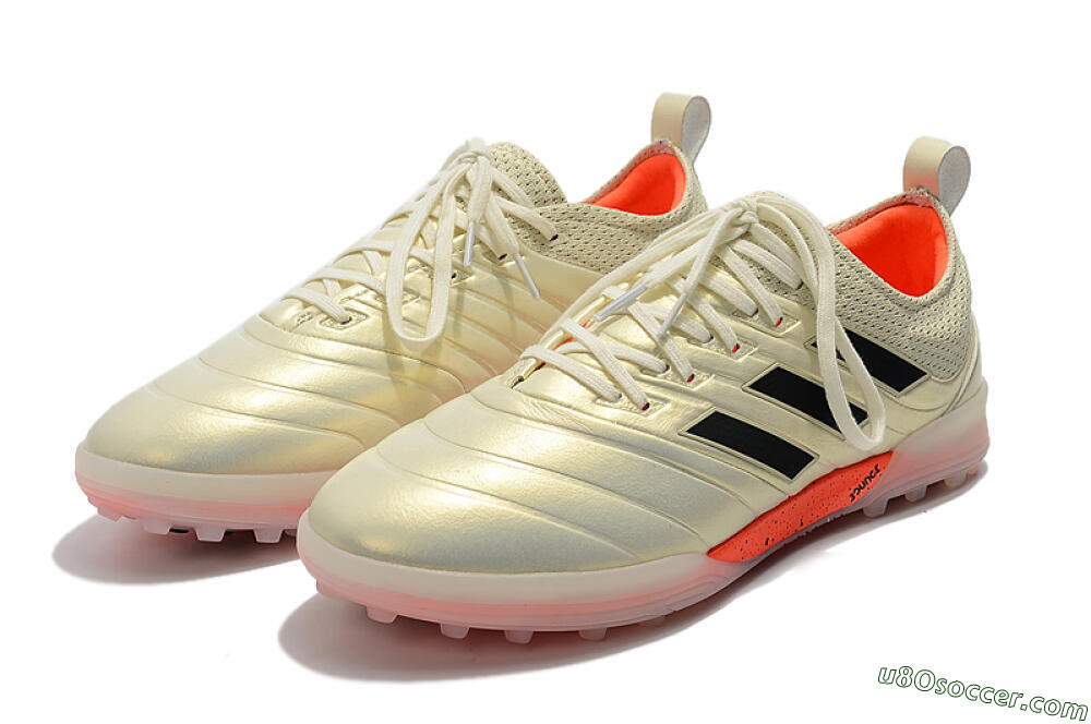 Adidas Copa Tango 20.1 TF Artificial Turf Soccer Shoes - Beige/Black/Red 5