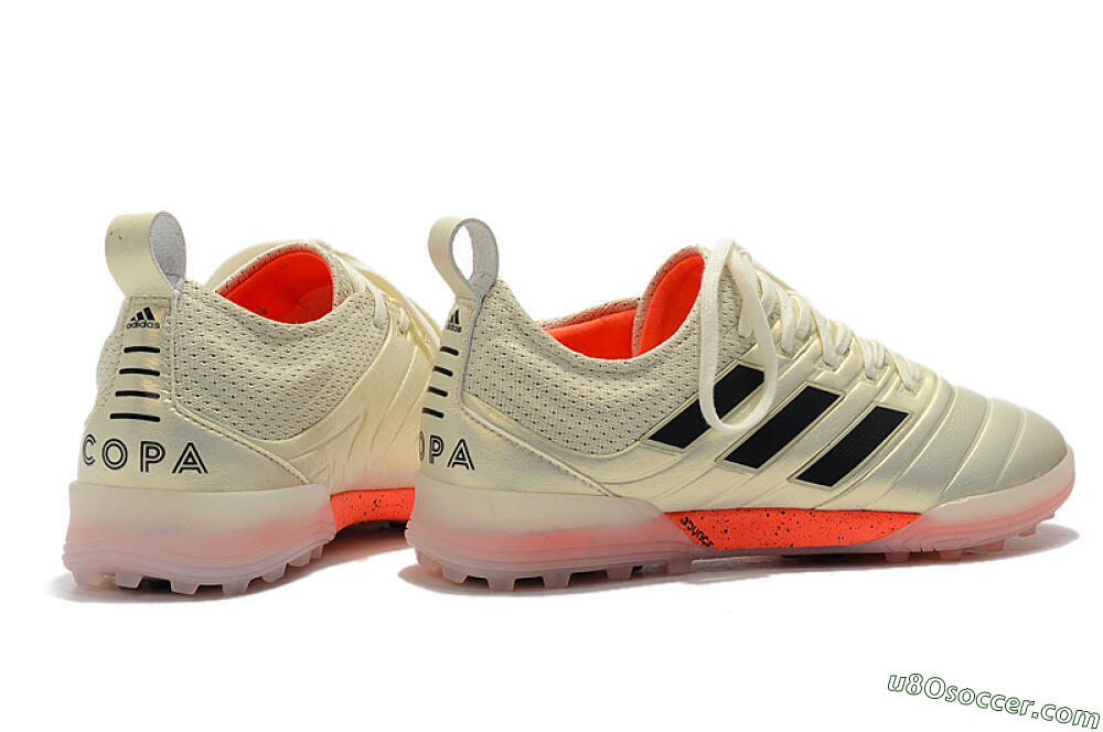 Adidas Copa Tango 20.1 TF Artificial Turf Soccer Shoes - Beige/Black/Red 9