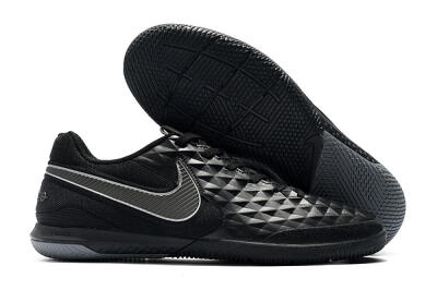 NIke Tiempo Lunar Legend 8 Pro IC Indoor & Futsal Soccer Shoes - Black/Grey