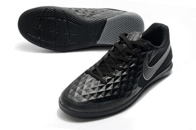 NIke Tiempo Lunar Legend 8 Pro IC Indoor & Futsal Soccer Shoes - Black/Grey