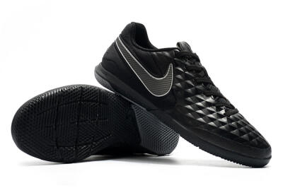 NIke Tiempo Lunar Legend 8 Pro IC Indoor & Futsal Soccer Shoes - Black/Grey
