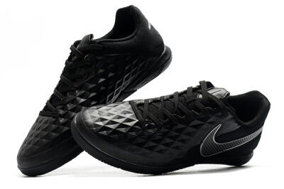 NIke Tiempo Lunar Legend 8 Pro IC Indoor & Futsal Soccer Shoes - Black/Grey