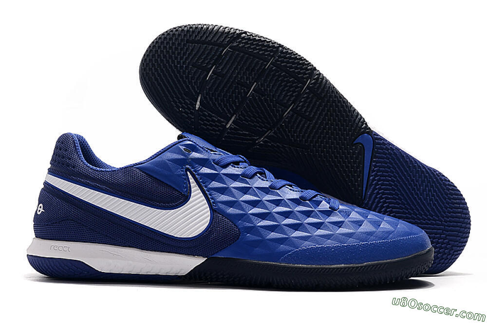 NIke Tiempo Lunar Legend 8 Pro IC Indoor & Futsal Soccer Shoes - Blue/White 1