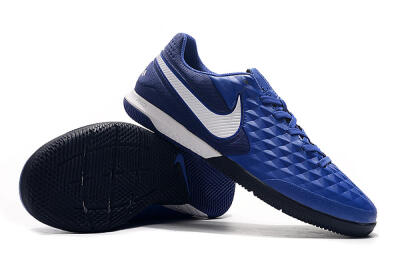 NIke Tiempo Lunar Legend 8 Pro IC Indoor & Futsal Soccer Shoes - Blue/White