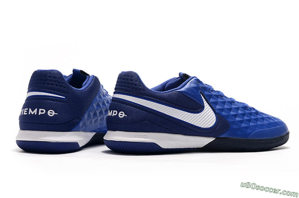 NIke Tiempo Lunar Legend 8 Pro IC Indoor & Futsal Soccer Shoes - Blue/White 9