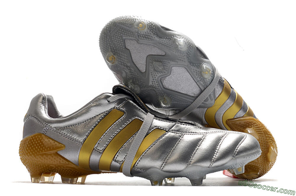 Adidas Predator 20+ Mutator Mania Tormentor FG Firm Ground Soccer Cleats - Silver/Gold 1
