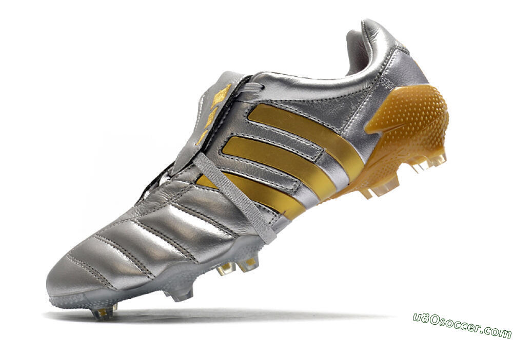 Adidas Predator 20+ Mutator Mania Tormentor FG Firm Ground Soccer Cleats - Silver/Gold 5