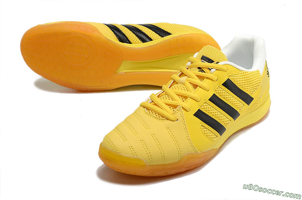 Adidas Top Sala IC Indoor & Futsal Soccer Shoes - Yellow/Black/White 3