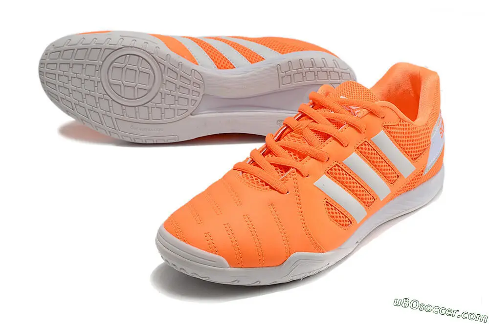 IC Indoor & Futsal Soccer Shoes in Orange and White Colorway - Buy Now!