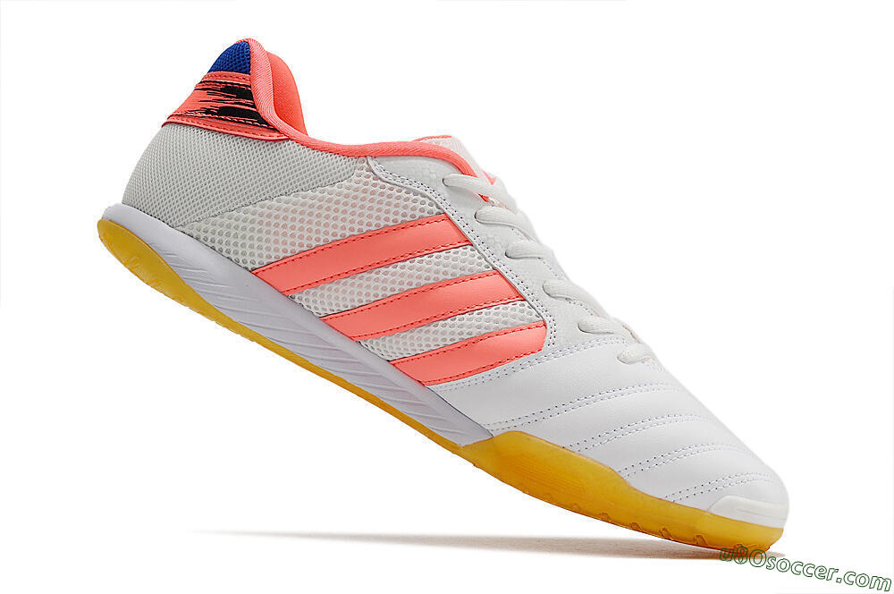 Adidas Top Sala IC Indoor & Futsal Soccer Shoes - White/Pink/Blue 4