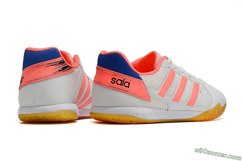 Adidas Top Sala IC Indoor & Futsal Soccer Shoes - White/Pink/Blue 6