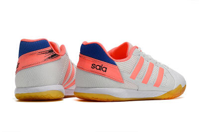 Adidas Top Sala IC Indoor & Futsal Soccer Shoes - White/Pink/Blue
