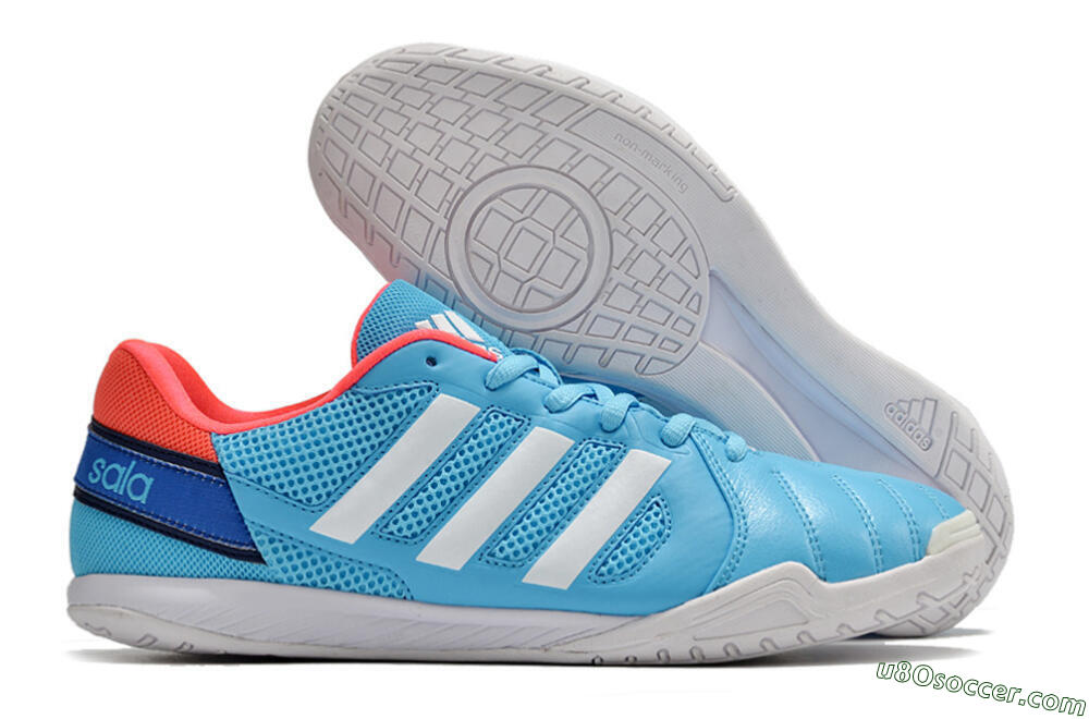 Adidas Top Sala IC Indoor & Futsal Soccer Shoes - Jade/Red/Blue 1