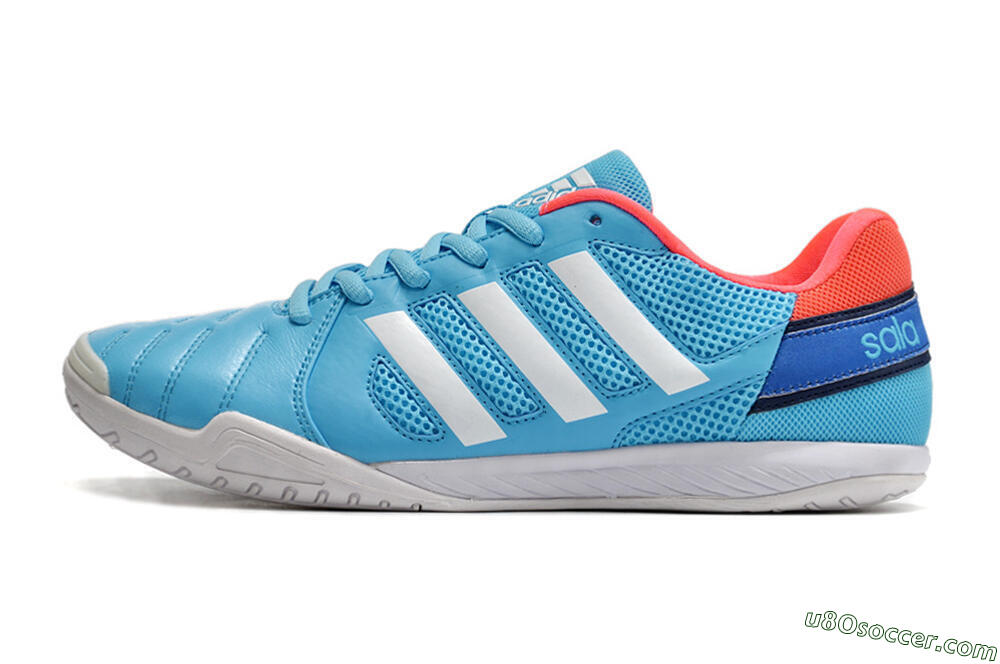 Adidas Top Sala IC Indoor & Futsal Soccer Shoes - Jade/Red/Blue 2