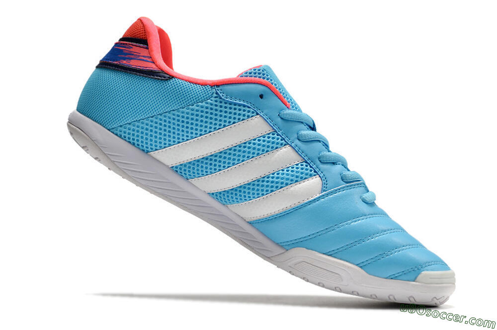Adidas Top Sala IC Indoor & Futsal Soccer Shoes - Jade/Red/Blue 4