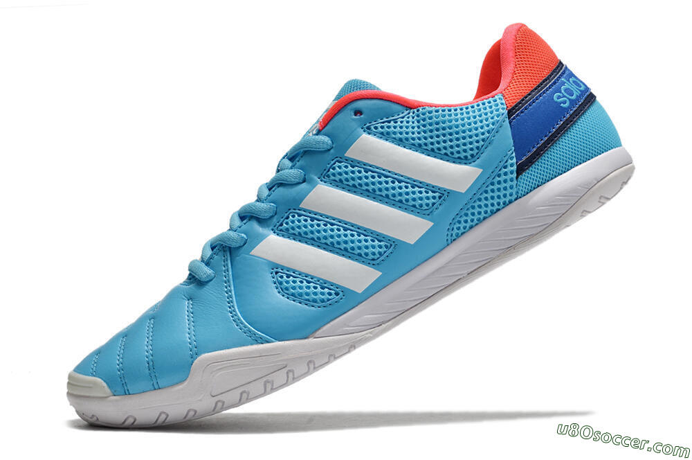 Adidas Top Sala IC Indoor & Futsal Soccer Shoes - Jade/Red/Blue 5