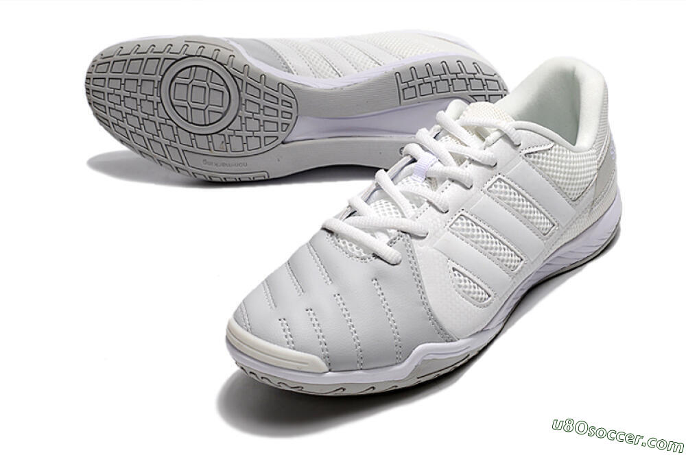 Adidas Top Sala IC Indoor & Futsal Soccer Shoes - White/Grey 3