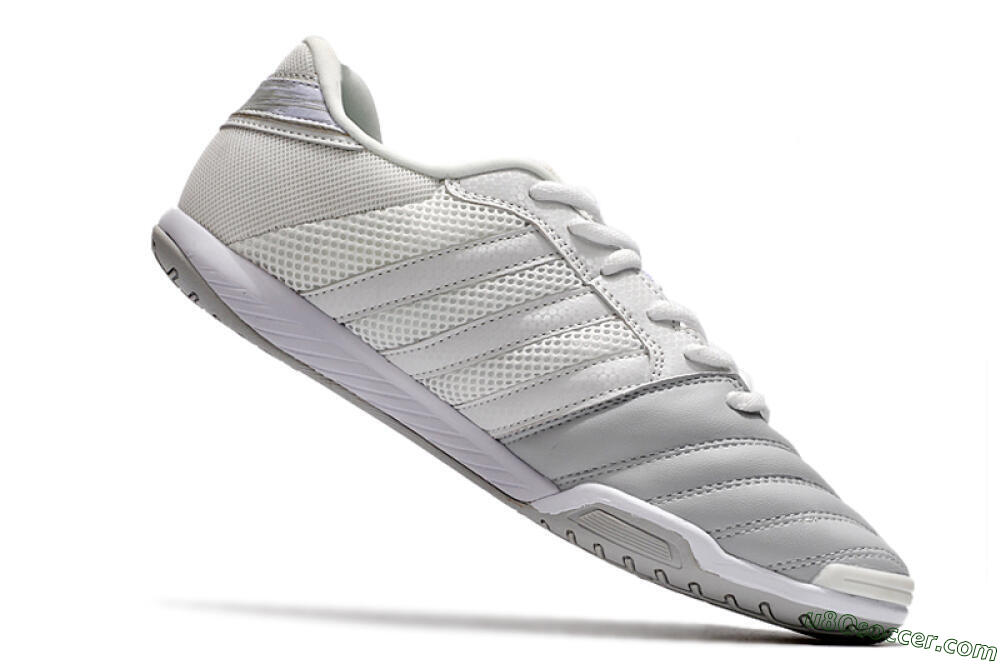Adidas Top Sala IC Indoor & Futsal Soccer Shoes - White/Grey 4