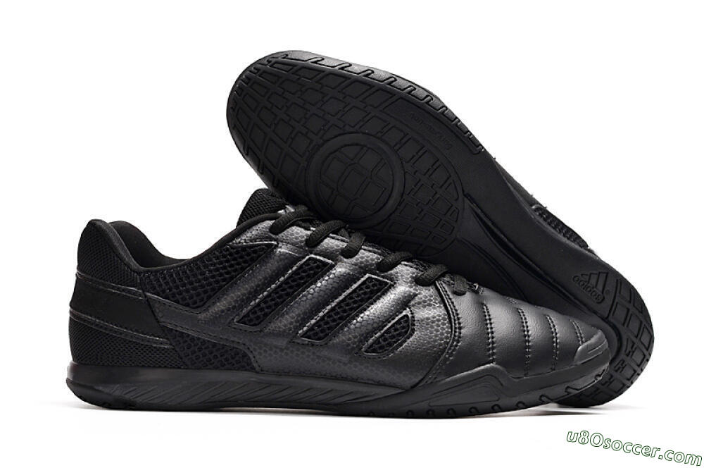 Adidas Top Sala IC Indoor & Futsal Soccer Shoes - Black/Black 1