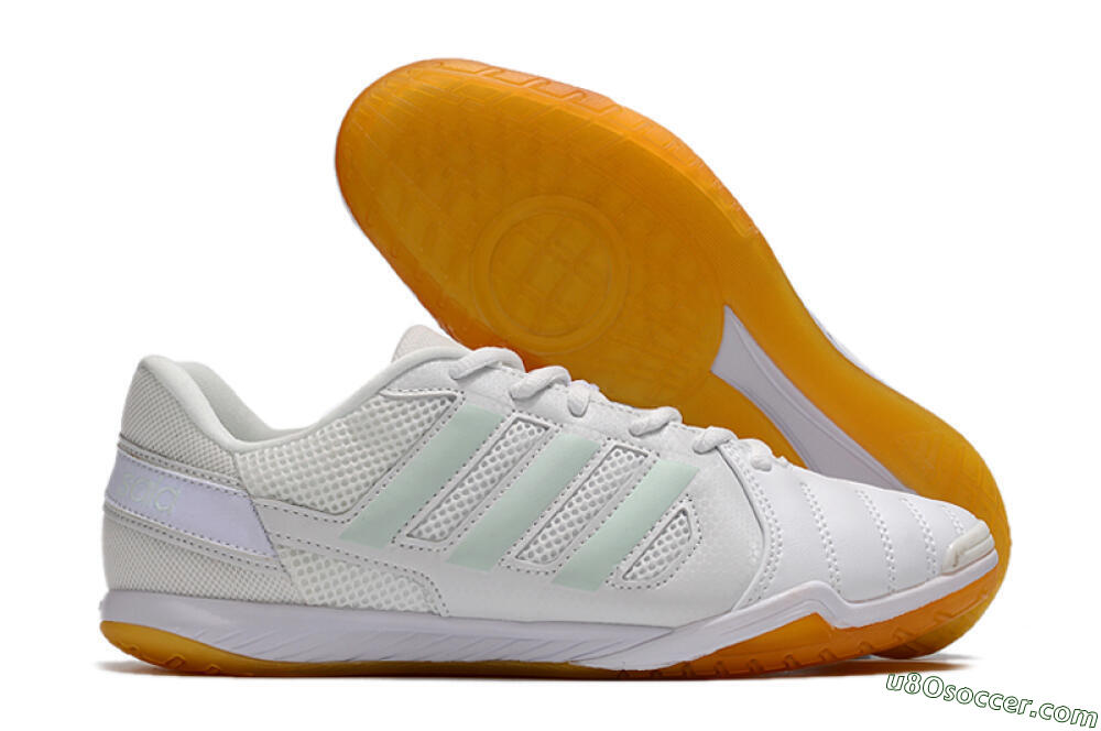 Adidas Top Sala IC Indoor & Futsal Soccer Shoes - White/Jade/Purple 1