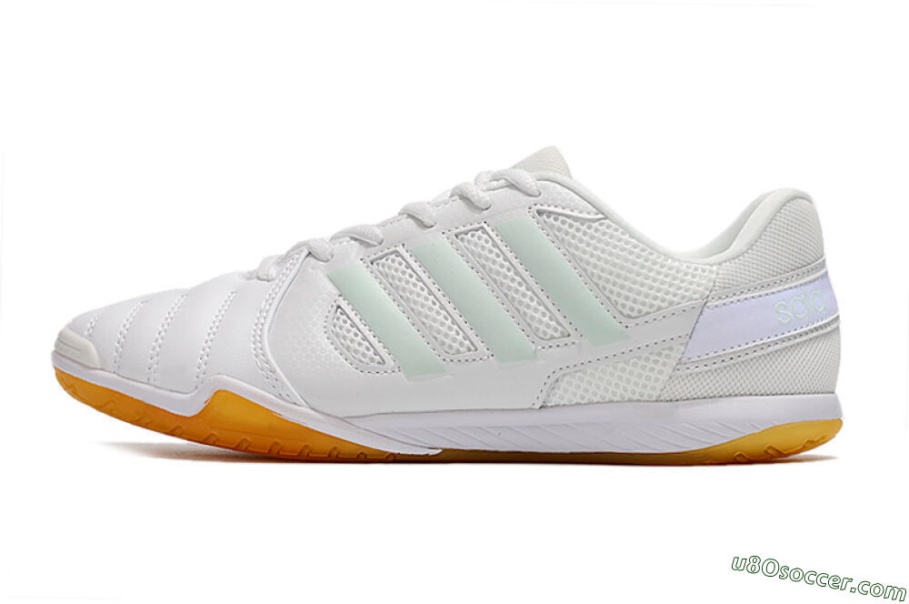 Adidas Top Sala IC Indoor & Futsal Soccer Shoes - White/Jade/Purple 2