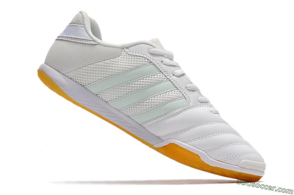 Adidas Top Sala IC Indoor & Futsal Soccer Shoes - White/Jade/Purple 4