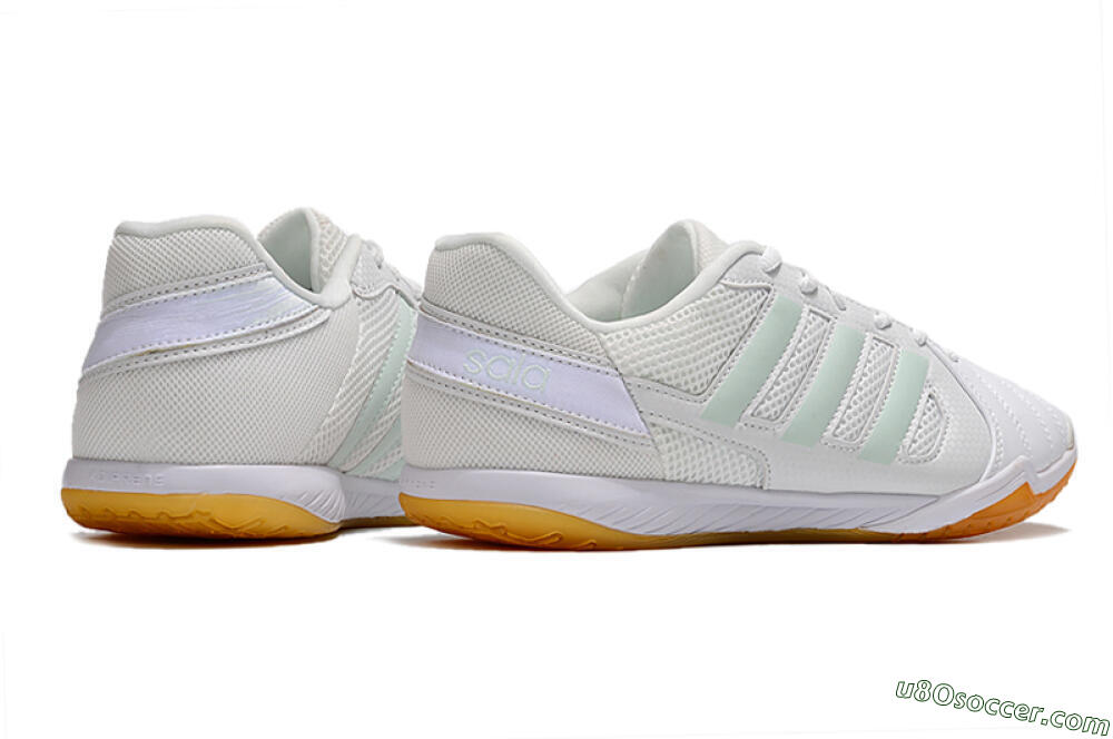 Adidas Top Sala IC Indoor & Futsal Soccer Shoes - White/Jade/Purple 6