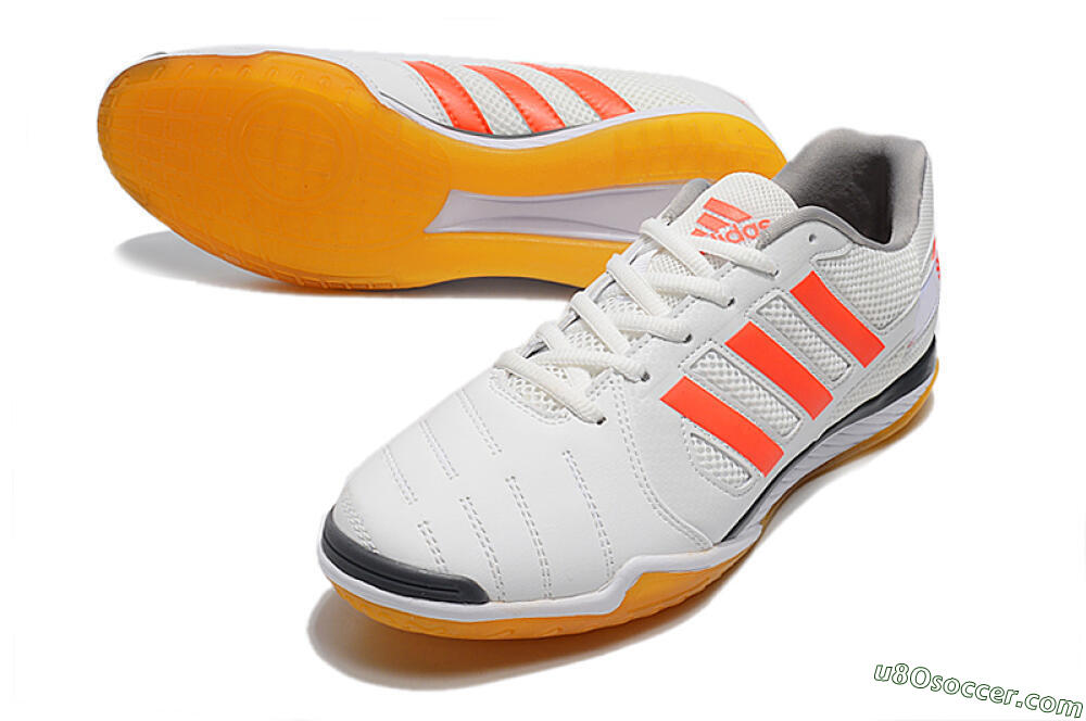 Adidas Top Sala IC Indoor & Futsal Soccer Shoes - White/Red/Black 3