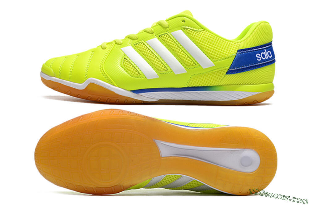 Adidas Top Sala IC Indoor & Futsal Soccer Shoes - Yellow/White/Blue 0