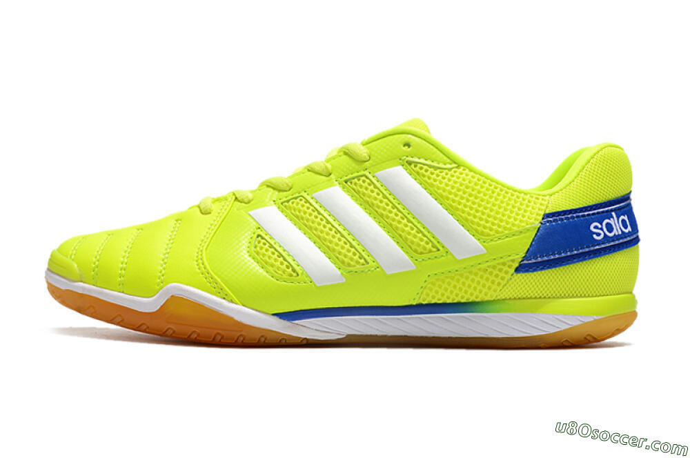 Adidas Top Sala IC Indoor & Futsal Soccer Shoes - Yellow/White/Blue 2