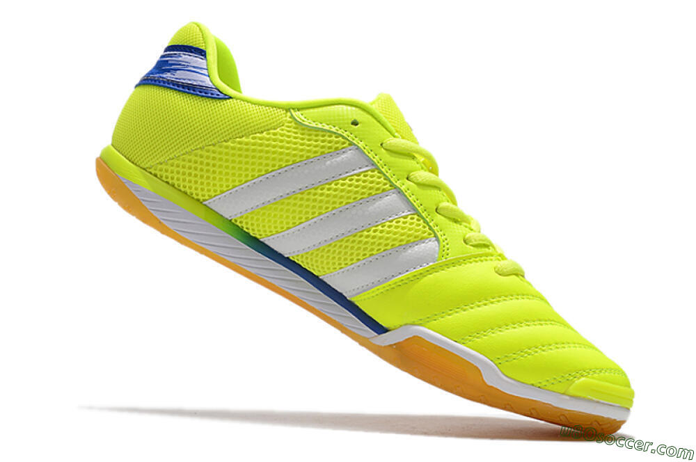 Adidas Top Sala IC Indoor & Futsal Soccer Shoes - Yellow/White/Blue 4