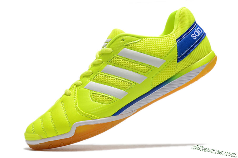 Adidas Top Sala IC Indoor & Futsal Soccer Shoes - Yellow/White/Blue 5