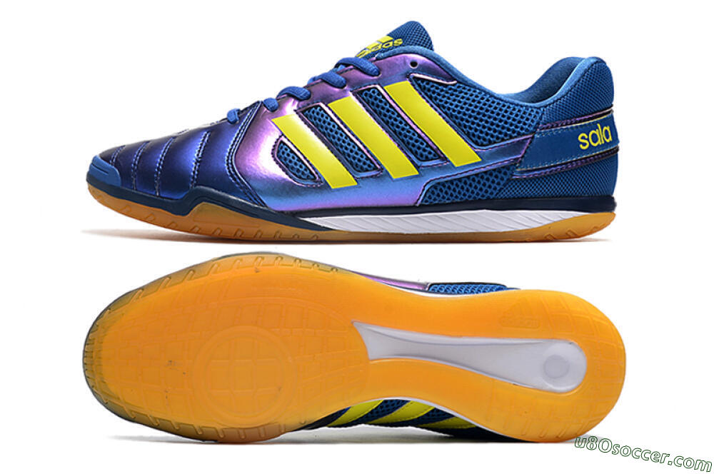 Adidas Top Sala IC Indoor & Futsal Soccer Shoes - Blue/Yellow/White 0