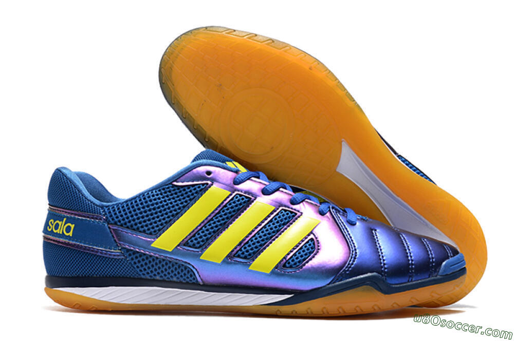 Adidas Top Sala IC Indoor & Futsal Soccer Shoes - Blue/Yellow/White 1