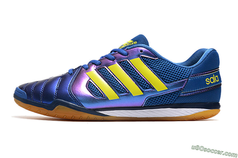 Adidas Top Sala IC Indoor & Futsal Soccer Shoes - Blue/Yellow/White 2