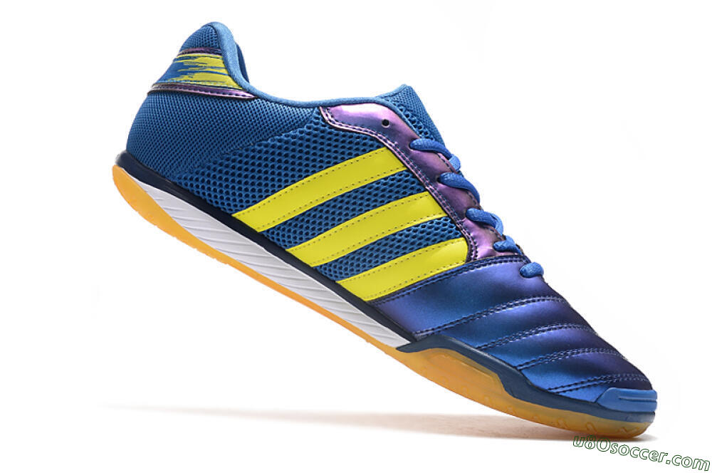 Adidas Top Sala IC Indoor & Futsal Soccer Shoes - Blue/Yellow/White 4