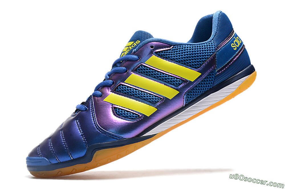 Adidas Top Sala IC Indoor & Futsal Soccer Shoes - Blue/Yellow/White 5